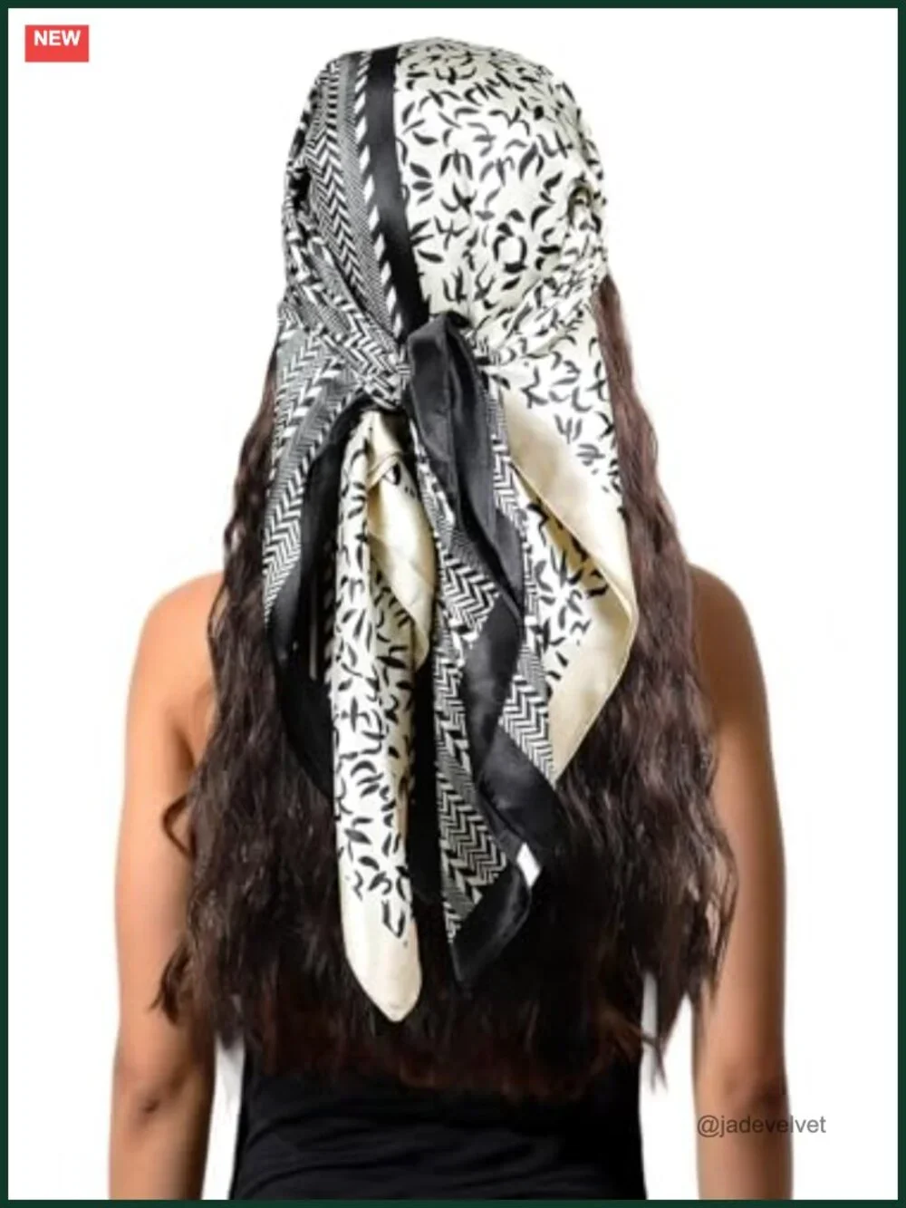 Satin Head Scarf for Women, Silk Feel Hair Wrap, 35x35, Square Bandana,